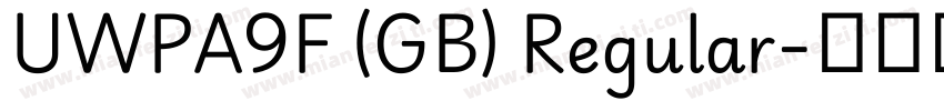 UWPA9F (GB) Regular字体转换
